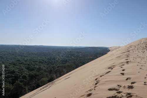 Dune of Pilat  also called Grande Dune du Pilat is the tallest sand dune in Europe