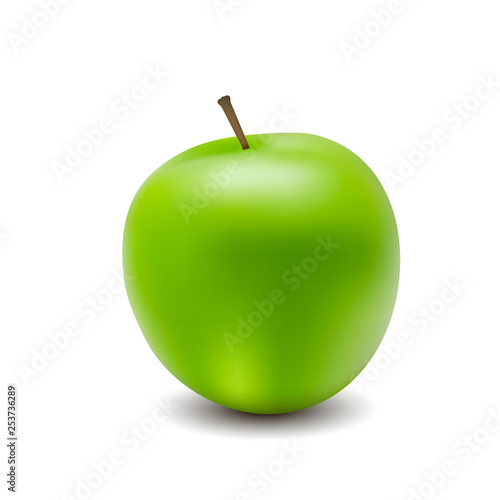 Vector illustration for green apple nuture food organic vegetable organic