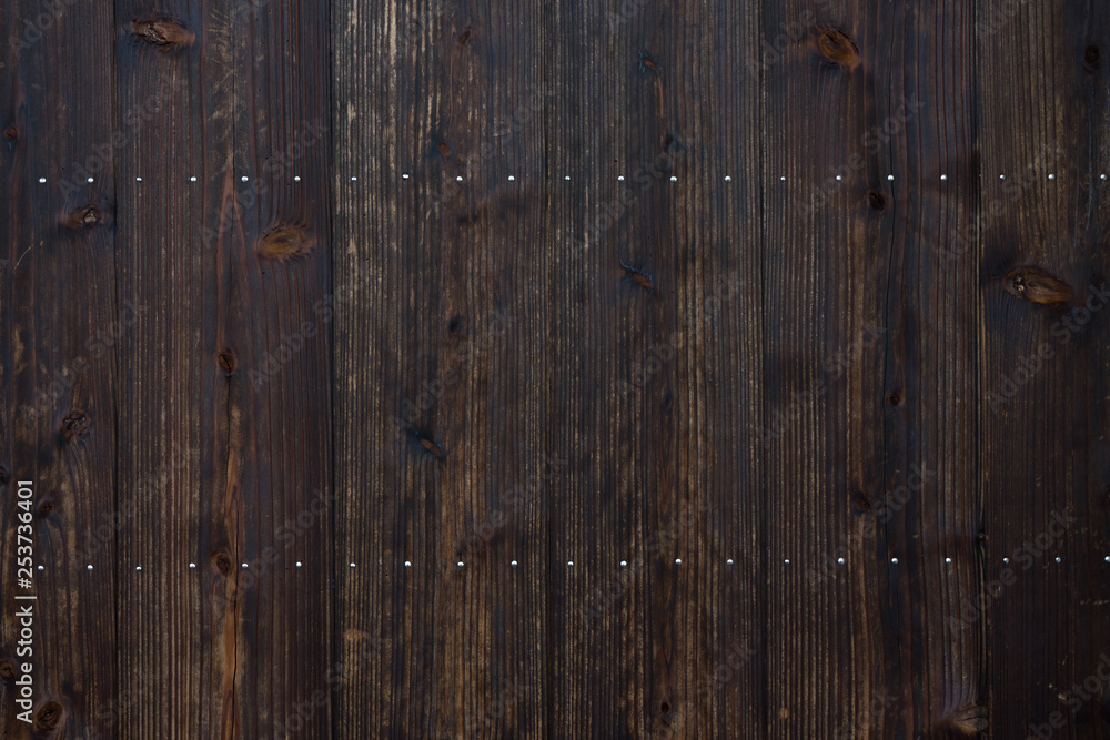 Naklejka premium 焼杉板壁