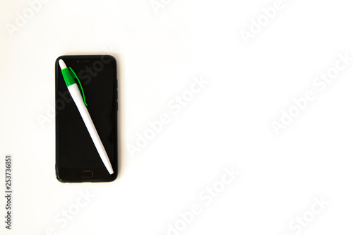 smartfone and pencil