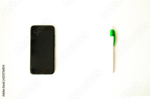 smartfone and pencil