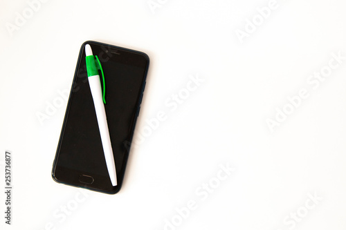 smartfone and pencil