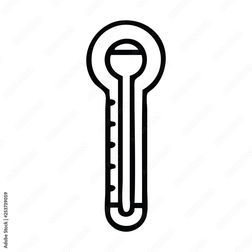 line drawing cartoon glass thermometer line drawing cartoon glass thermometer