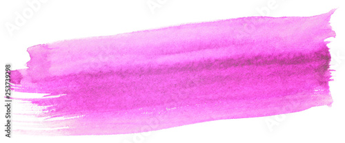 purple watercolor stain drawn by hand.