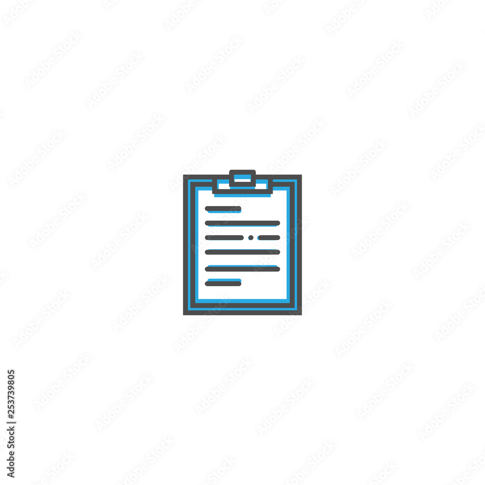 Notepad icon design. Essential icon vector illustration Notepad icon design. Essential icon vector illustration
