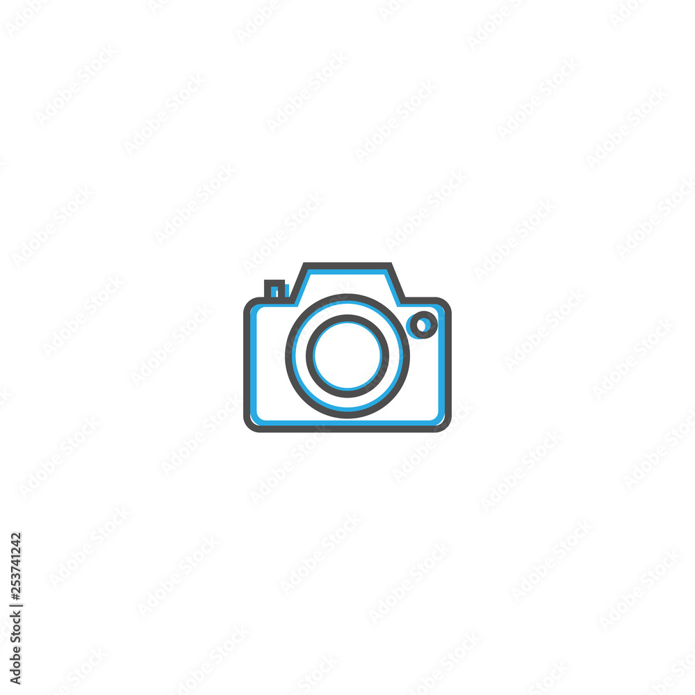 Photo camera icon design. Essential icon vector illustration