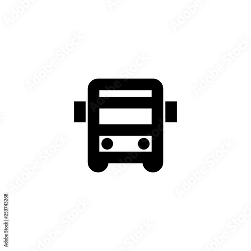 Bus icon. Public transport sign
