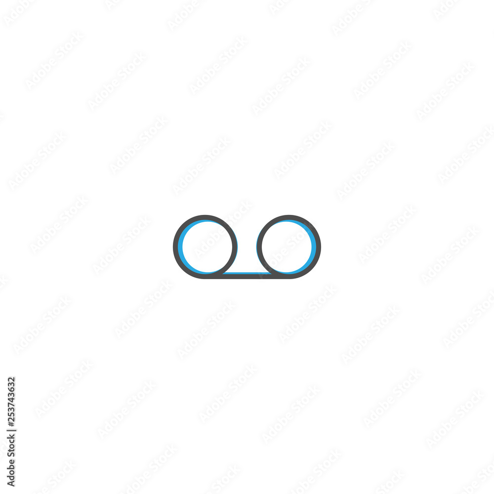 Record icon design. Essential icon vector illustration Record icon design. Essential icon vector illustration