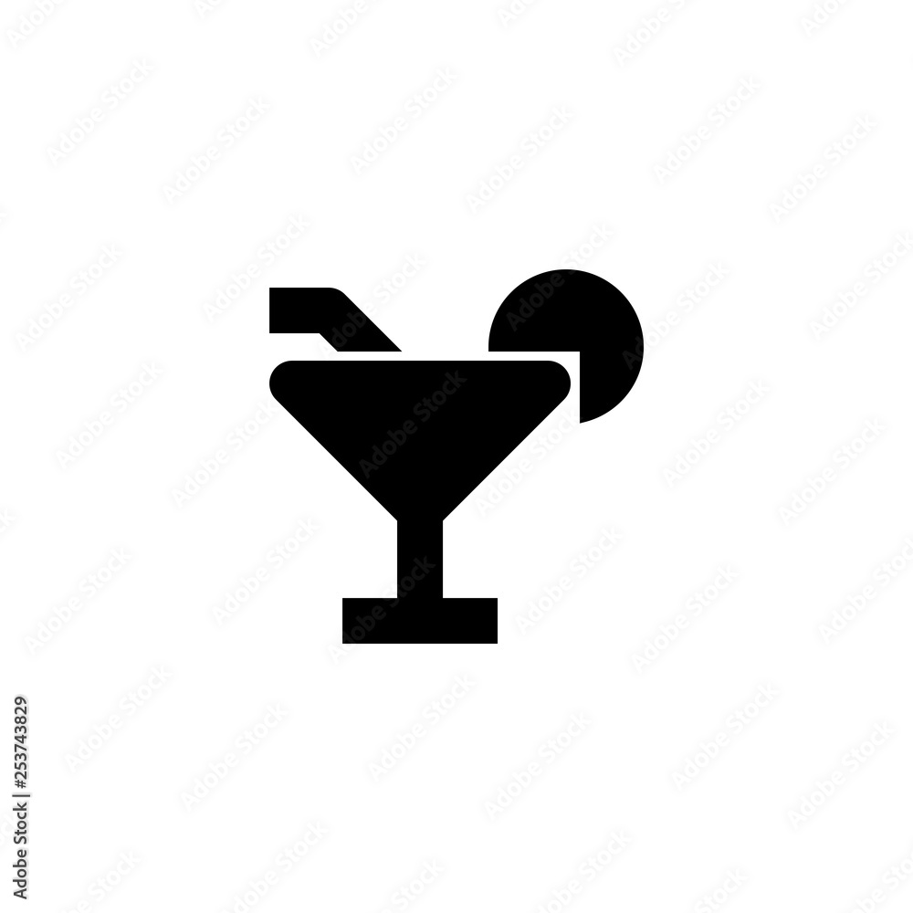 Cocktail bar icon. Alcohol drink sign Cocktail bar icon. Alcohol drink sign
