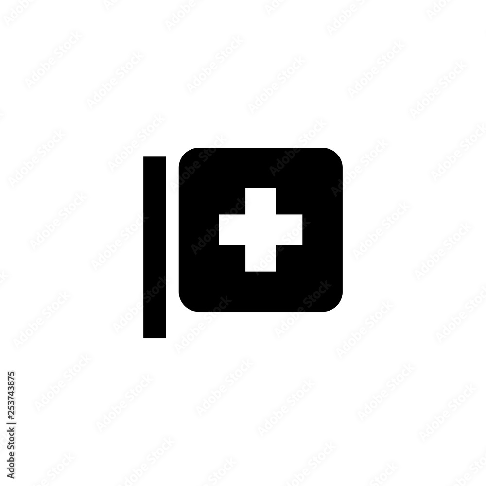 Pharmacy signboard icon. Hospital sign Pharmacy signboard icon. Hospital sign