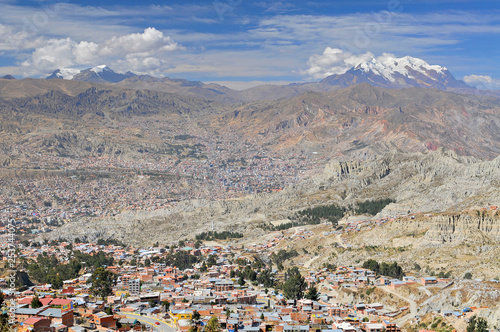 Bolivia, view of Cordillera Real from La Paz. © GISTEL