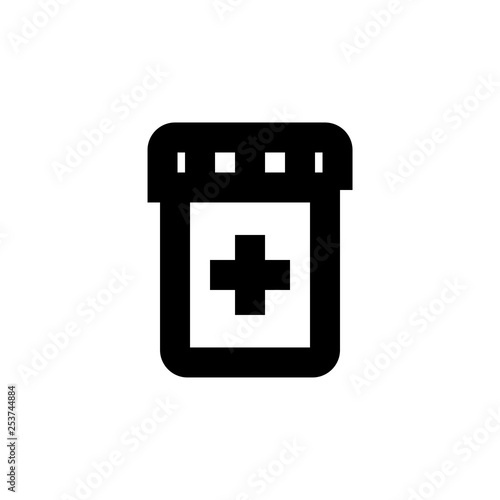 Medicine icon. Medical pill sign