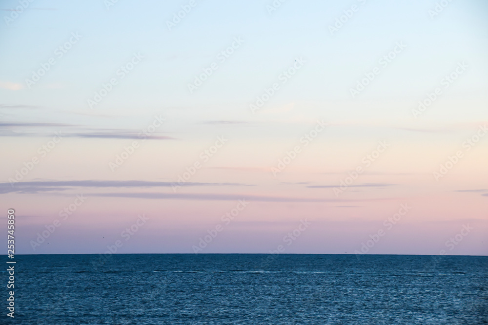 sea water twilight view from the beach