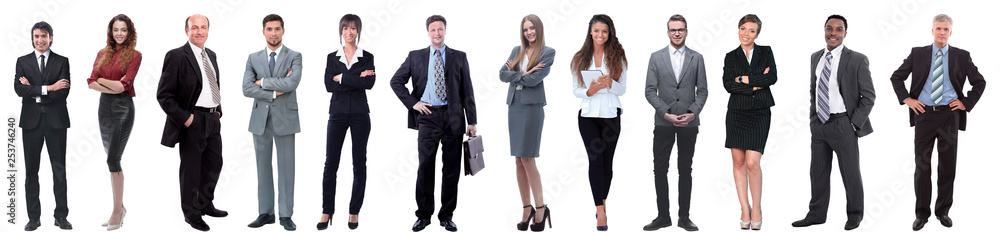 group of successful business people isolated on white group of successful business people isolated on white