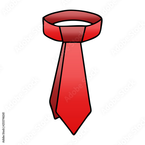 quirky gradient shaded cartoon neck tie