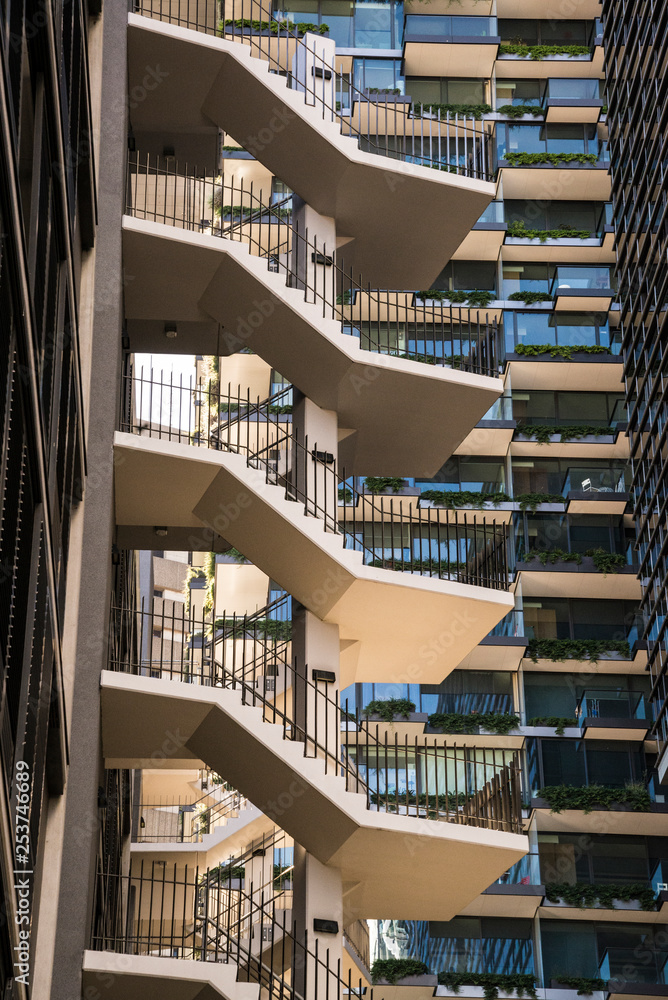 Fototapeta premium New block of flats, Chippendale, Sydney, Australia