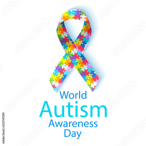 Vector illustration of World autism awareness day