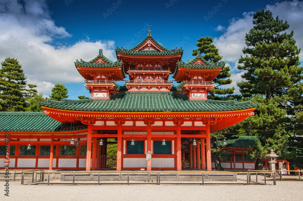 Dragon Hall at Heian jingu Shrine in Kyoto, Japan.