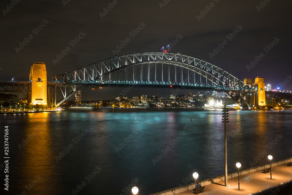 Harbour Bridge at night, Sydney, Australia