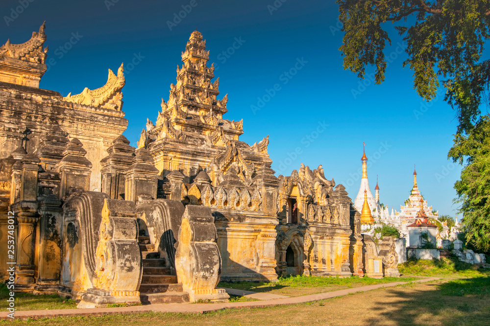 Maha Aungmye Bonzan Monastery complex, Inwa, Mandalay Region, Myanmar.