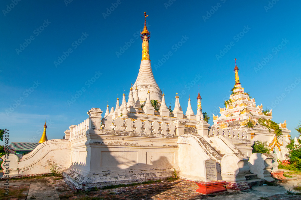 Maha Aung Mye Bom San Monastery complex, Inwa, Mandalay Region, Myanmar.