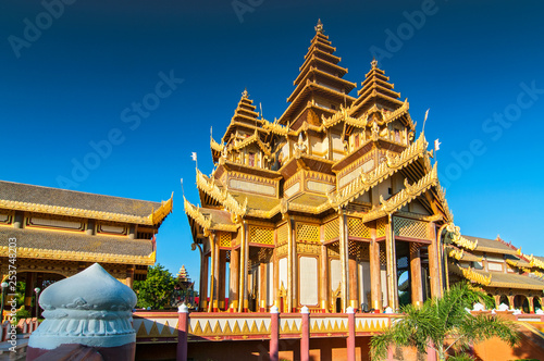Great Audience Hall (Pyinsapathada) replica, Bagan Golden Palace, Bagan, Myanmar, (Burma).