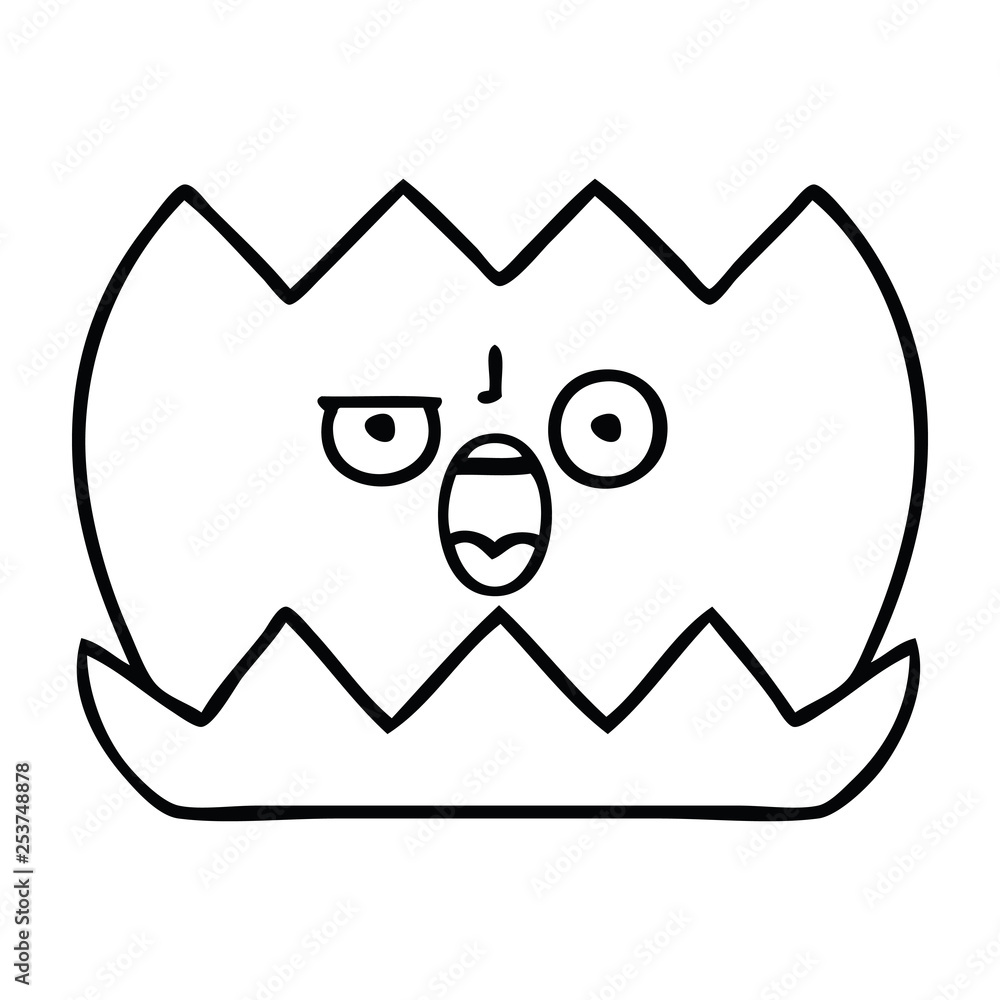 line drawing cartoon water lilly