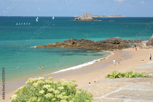 Bild auf Leinwand Plage de la Hoguette, Saint-Malo