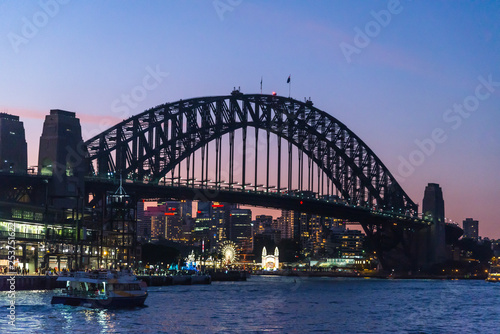 Harbour Bridge at night, Sydney, Australia