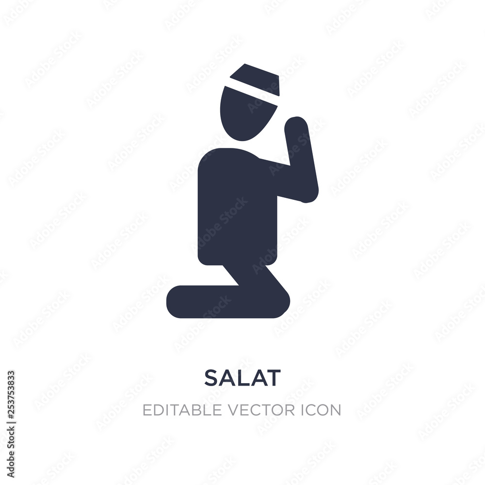 salat icon on white background. Simple element illustration from People concept.