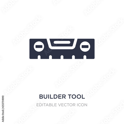 builder tool icon on white background. Simple element illustration from Buildings concept.