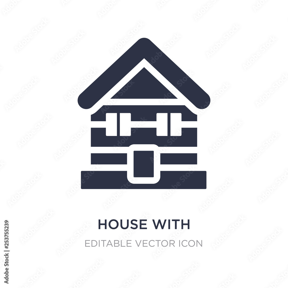 house with wooden roof icon on white background. Simple element illustration from Buildings concept. house with wooden roof icon on white background. Simple element illustration from Buildings concept.