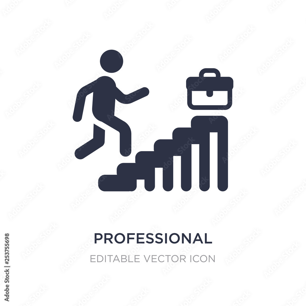 professional advance icon on white background. Simple element illustration from Business concept. professional advance icon on white background. Simple element illustration from Business concept.