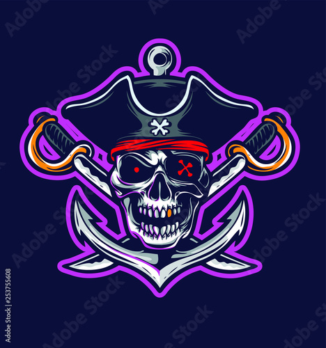 pirate logo vector