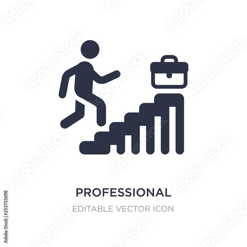 professional advance icon on white background. Simple element illustration from Business concept.