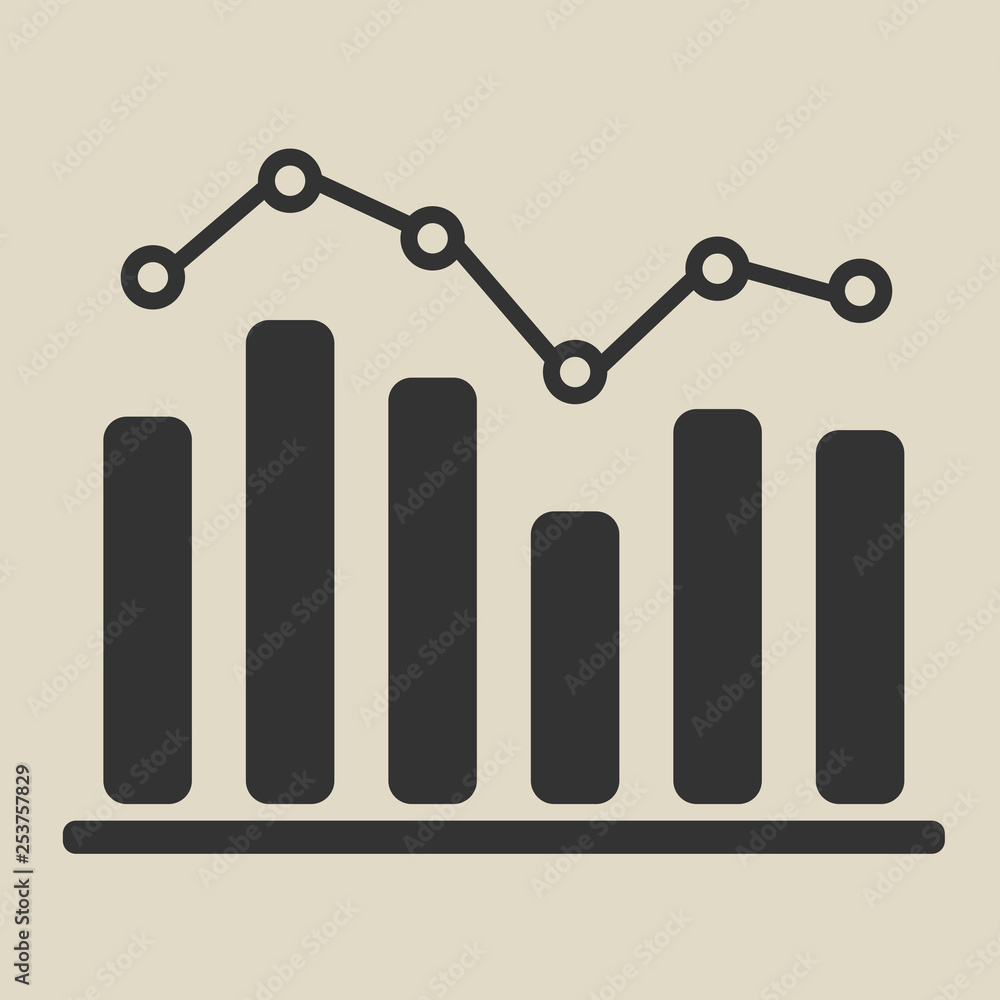 Graph chart growth icon Graph chart growth icon