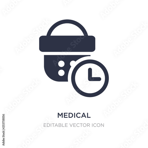 medical appointment icon on white background. Simple element illustration from Dentist concept.