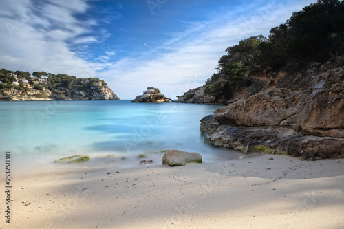 The Bay of Portals Vells in Mallorca, Spain on a sunny day photo