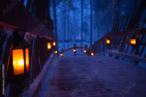 Billede på lærred Santa claus village lapland finland