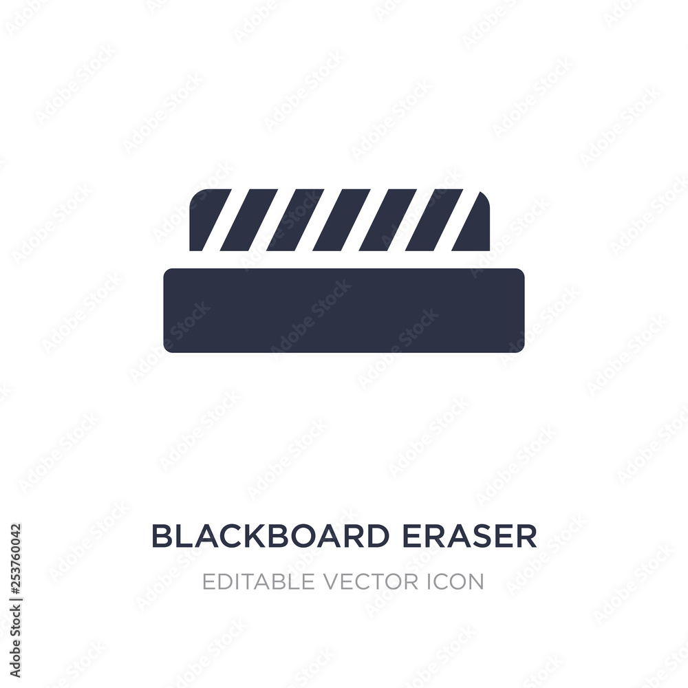 blackboard eraser icon on white background. Simple element illustration from Education concept.