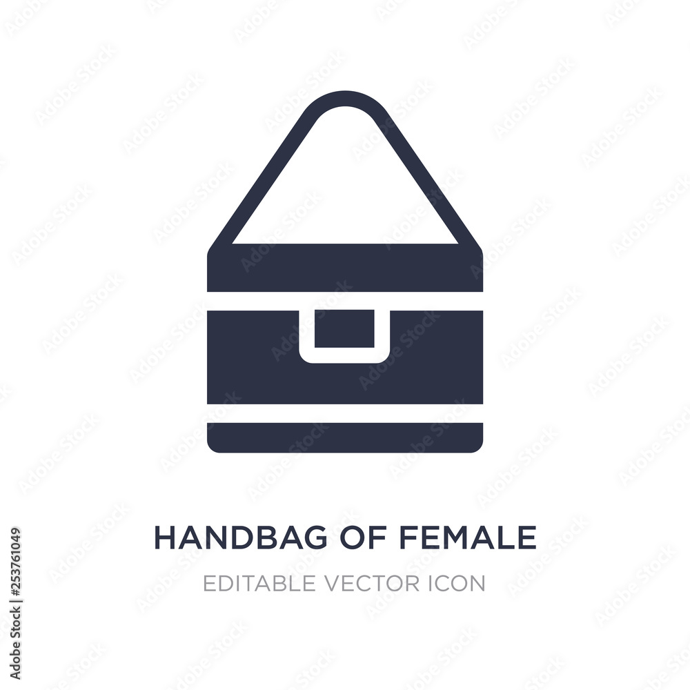 handbag of female icon on white background. Simple element illustration from Fashion concept. handbag of female icon on white background. Simple element illustration from Fashion concept.