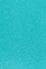Bright teal glitter paper background