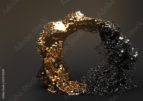 Liquid gold and black series