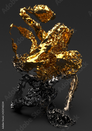 Liquid gold and black series