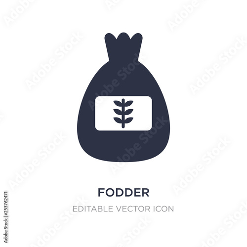 fodder icon on white background. Simple element illustration from Food concept.