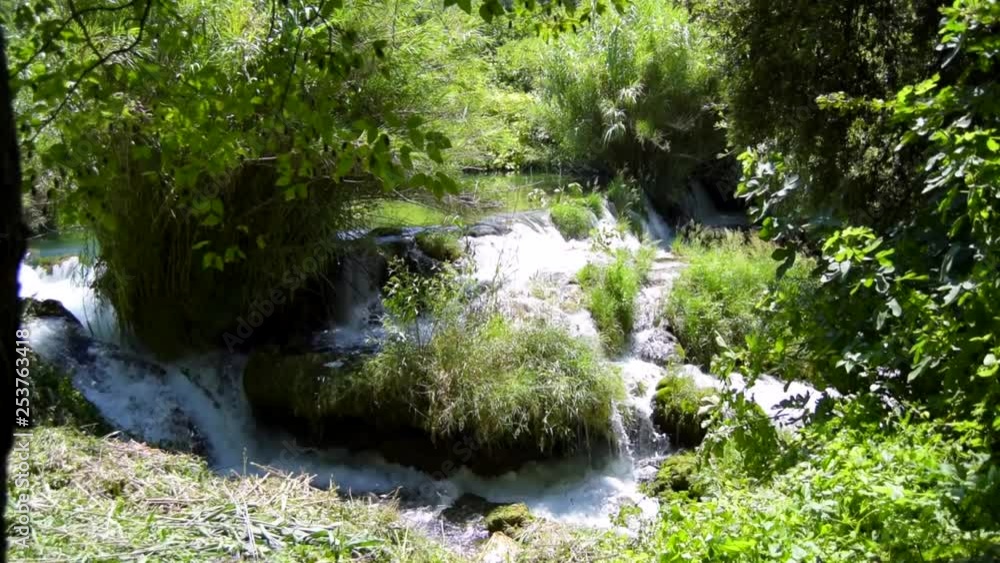 Wild waterfalls amidst greenery in the forest woods of Croatia country outskirts
(wide shot) Wild waterfalls amidst greenery in the forest woods of Croatia country outskirts
(wide shot)