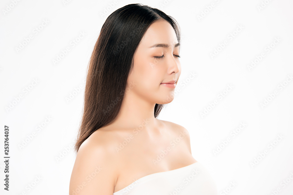 Beautiful Young asian Woman with Clean Fresh Skin Beautiful Young asian Woman with Clean Fresh Skin