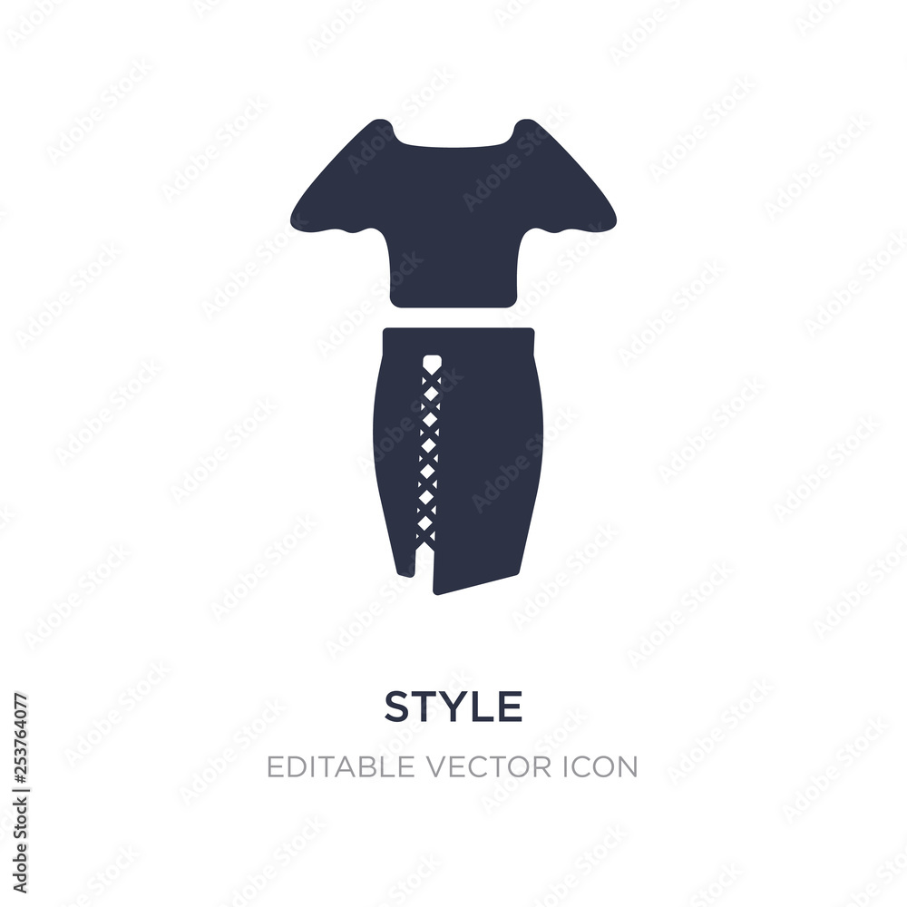 style icon on white background. Simple element illustration from Fashion concept. style icon on white background. Simple element illustration from Fashion concept.