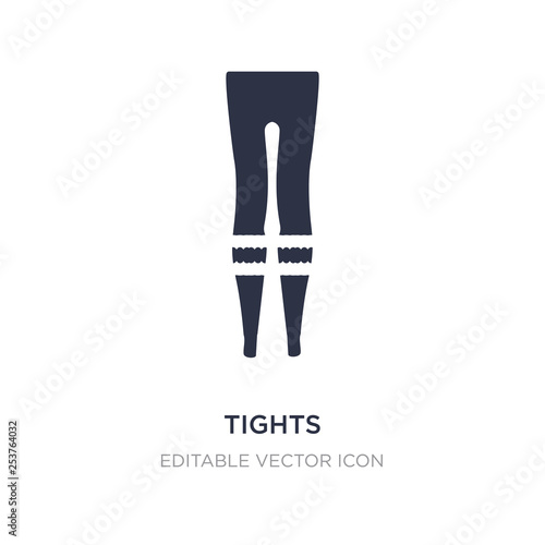 tights icon on white background. Simple element illustration from Fashion concept.