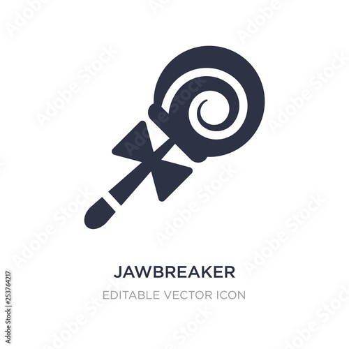 jawbreaker icon on white background. Simple element illustration from Food concept.